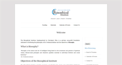 Desktop Screenshot of biosophical.org