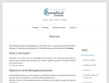 Tablet Screenshot of biosophical.org